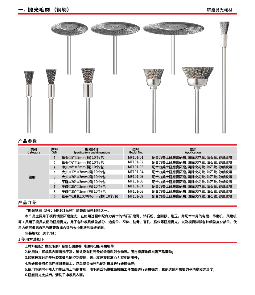 抛光毛刷（钢刷）